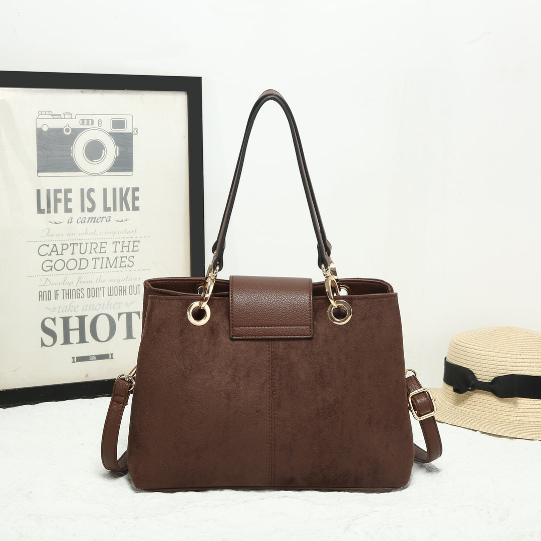 FAUX SUEDE HANDBAG ( 25452 ) - 4 colours