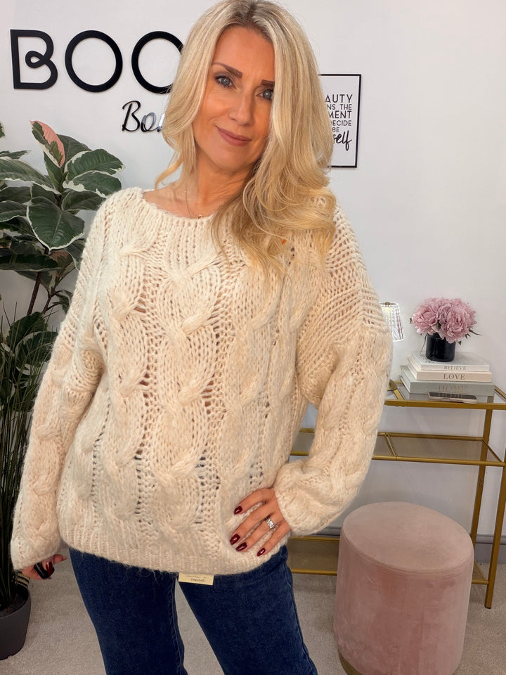 The STORM chunky cable knit jumper - 4 colours