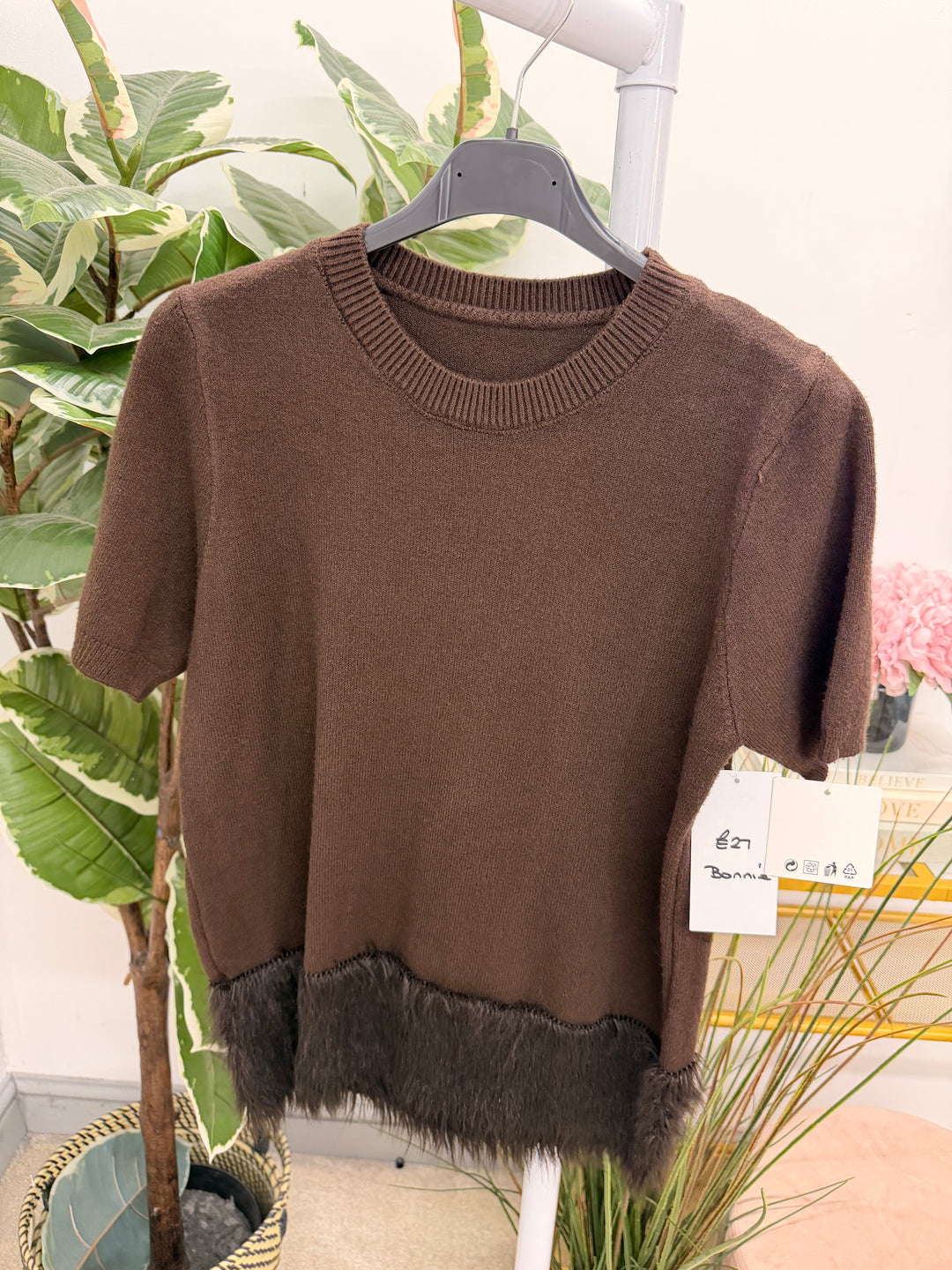 The BONNIE faux fur edged jumper - 5 colours