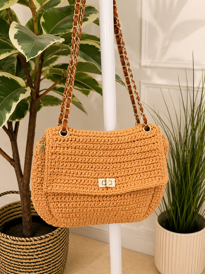 Ladies Fashion Woven Summer Shoulder Bag - Cream, Beige, Pink, Brown