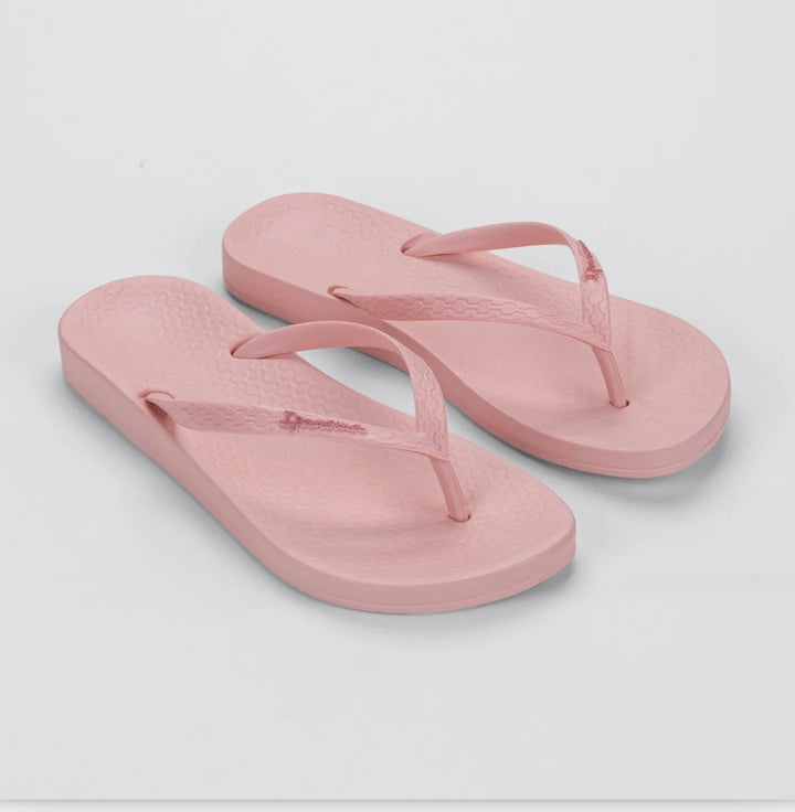 Ladies Ipanema Flip Flops - pink, fuschia & white