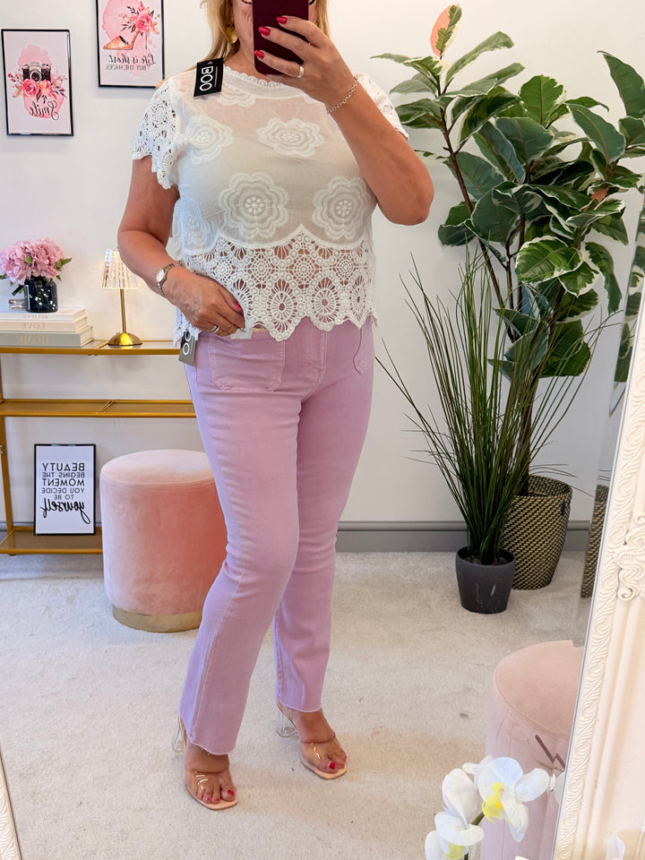 The TILLY pink jeans - sizes 6 to 14