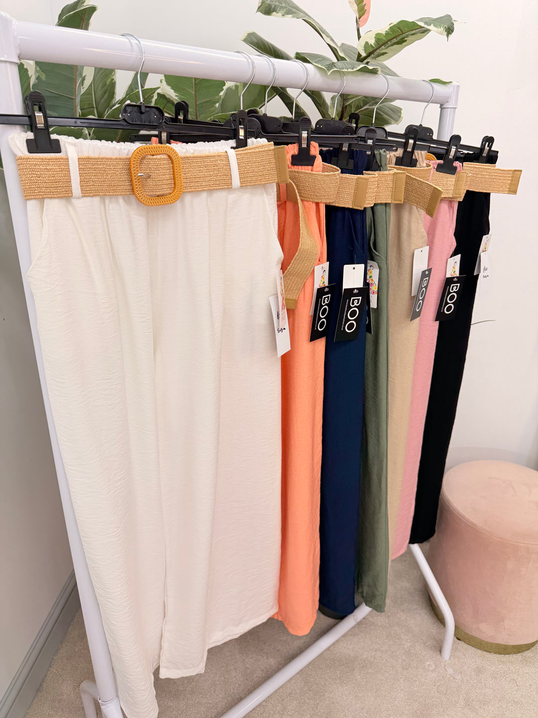 Ladies Fashion Wide Leg Trousers