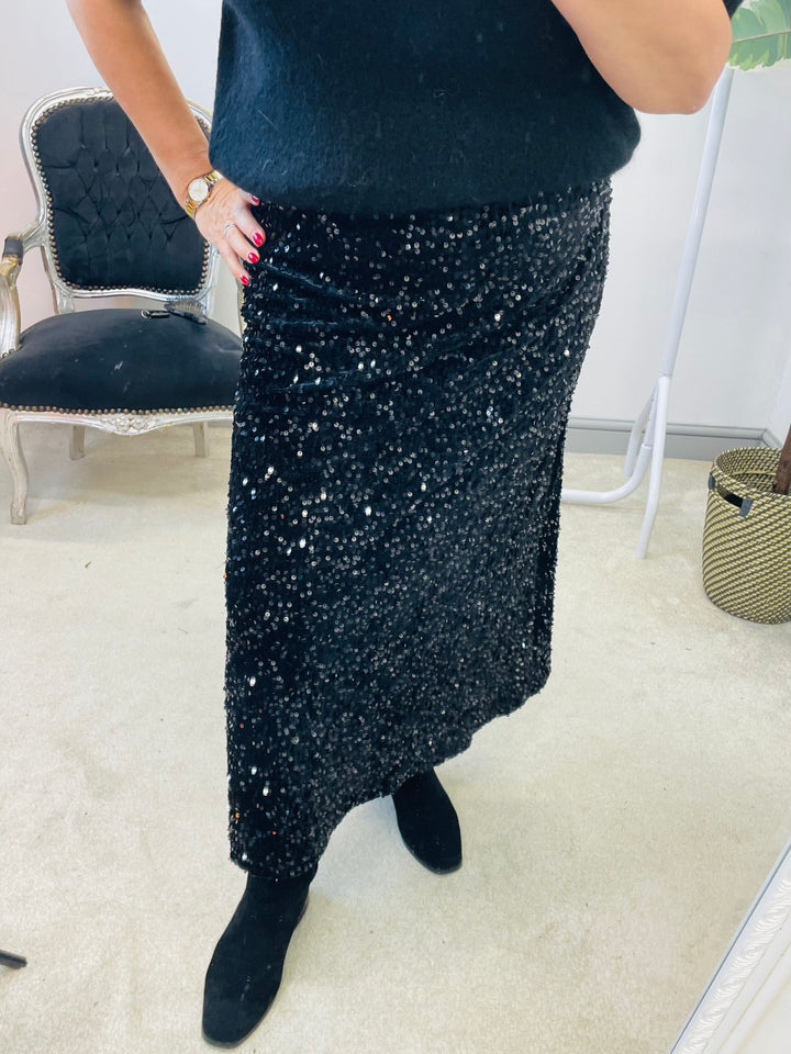 The SUE sequin maxi skirt - 2 colours