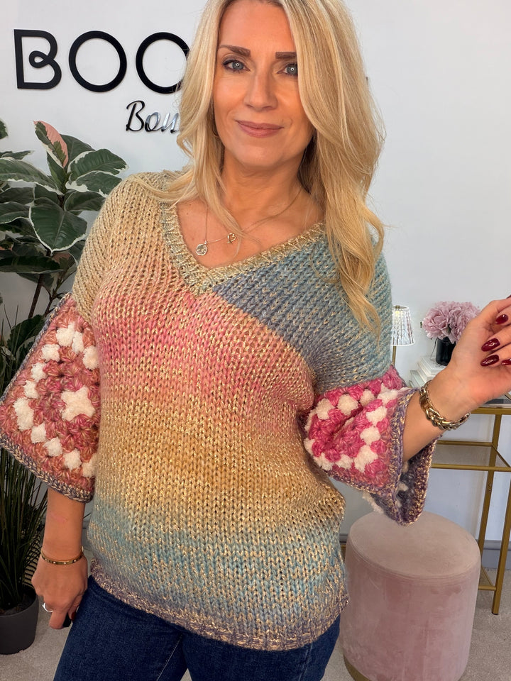 The SHONA lurex ombré jumper - 2 colours