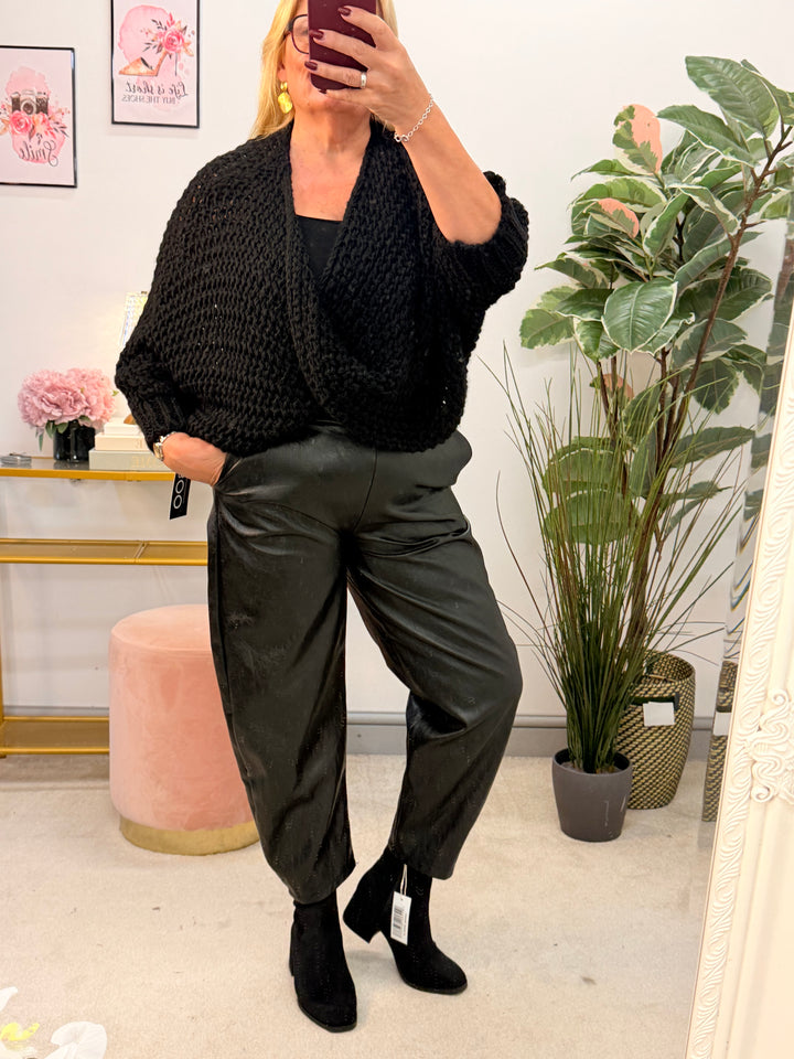 The ANN thick knit twist front jumper - 4 colours