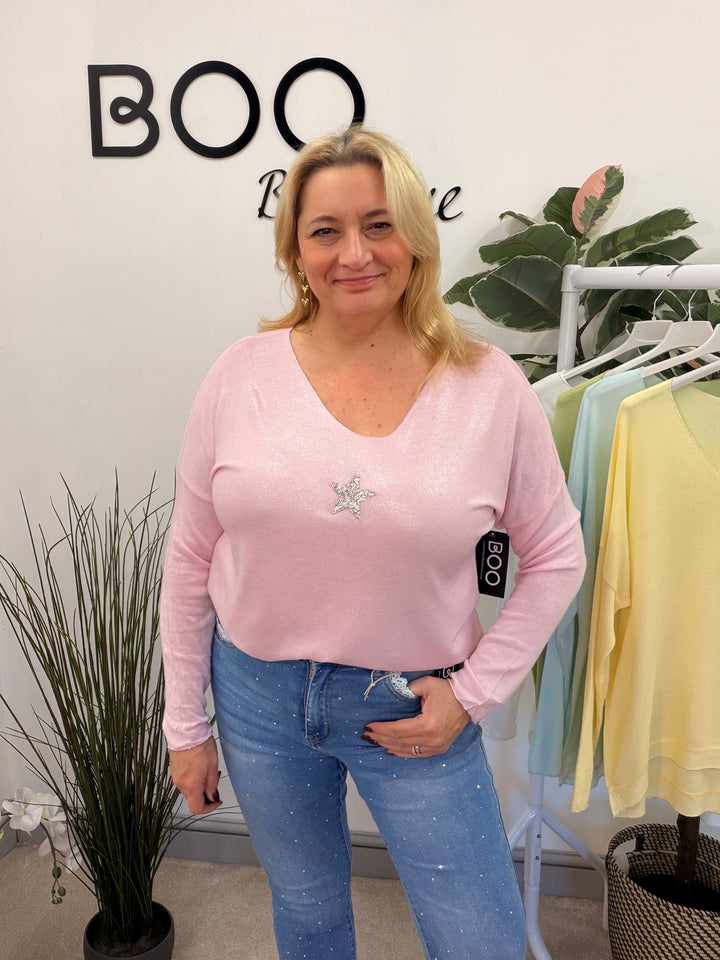 LADIES FASHION FINE KNIT TOP - WHITE, YELLOW, MINT, PINK, LIME