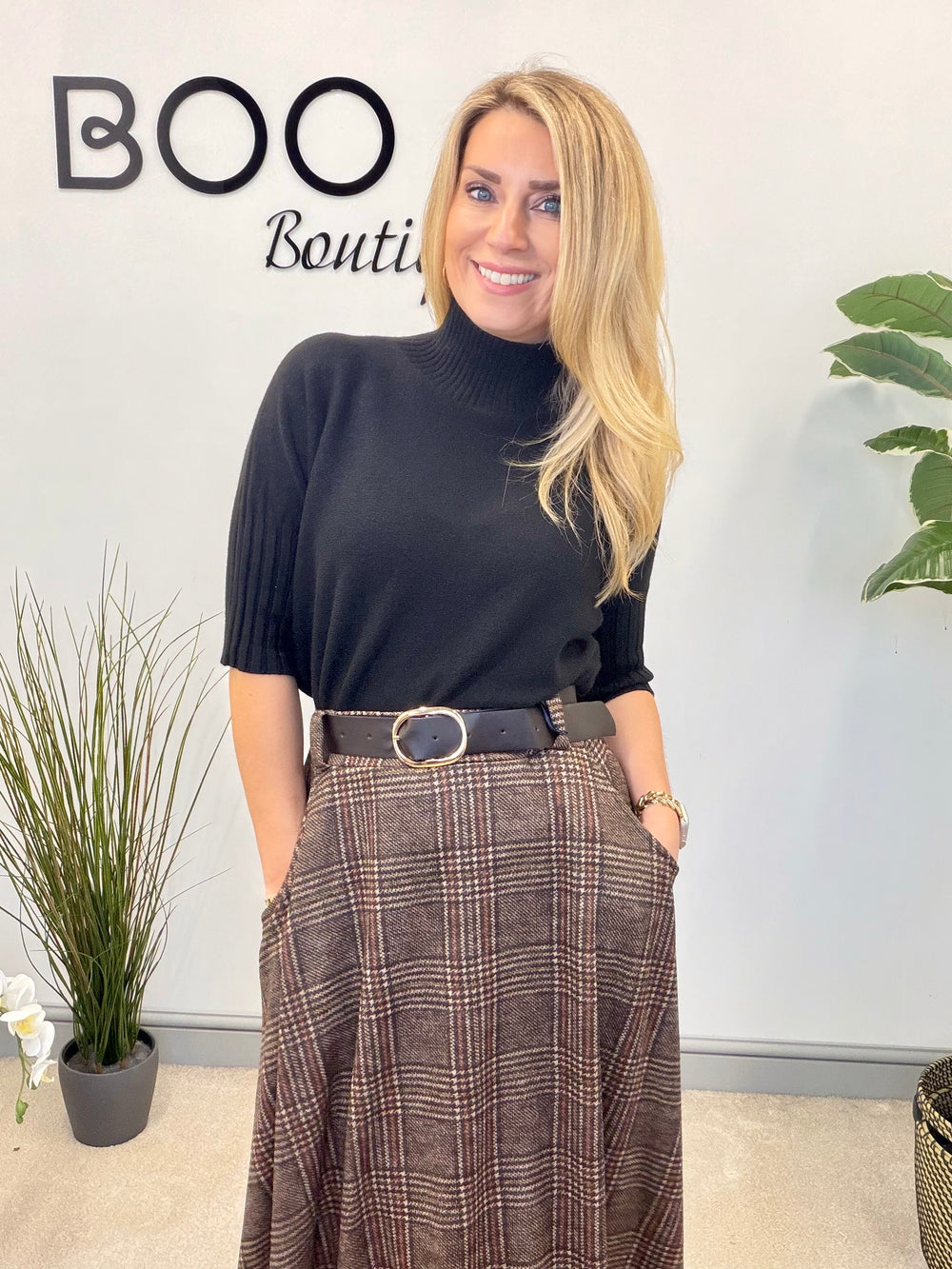 LADIES SHORT SLEEVE KNITTED JUMPER - BLACK, KHAKI, BEIGE, MOCHA, GREEN & BERRY