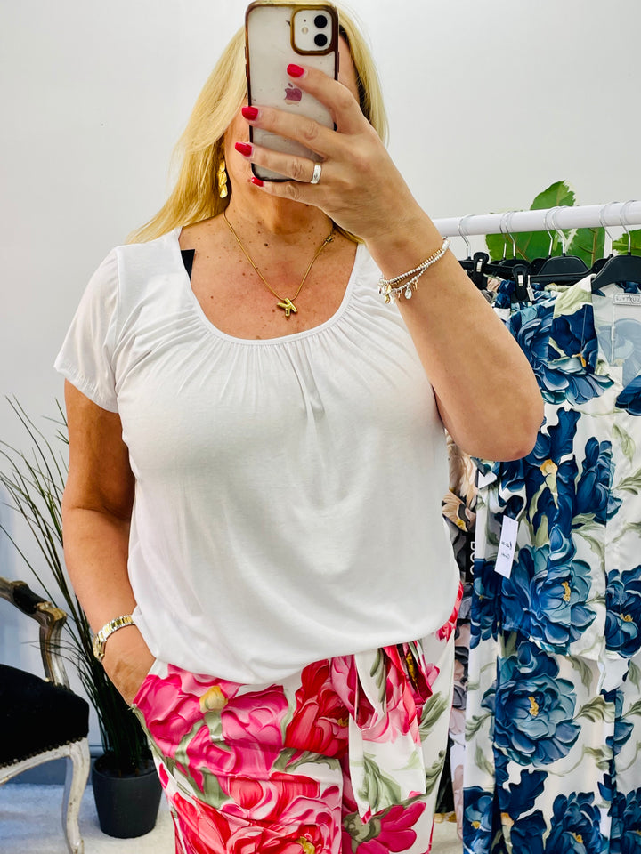 LADIES LOOSE FIT BUBBLE T TEE SHIRT