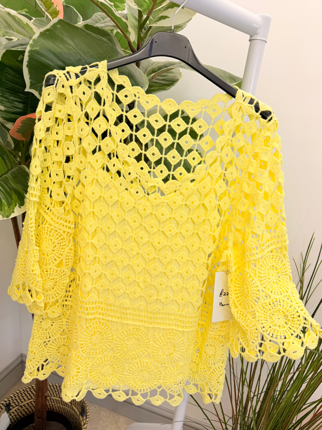 Ladies Crochet Summer Top - Pink, White, Turquoise, Blue, Lemon & Orange