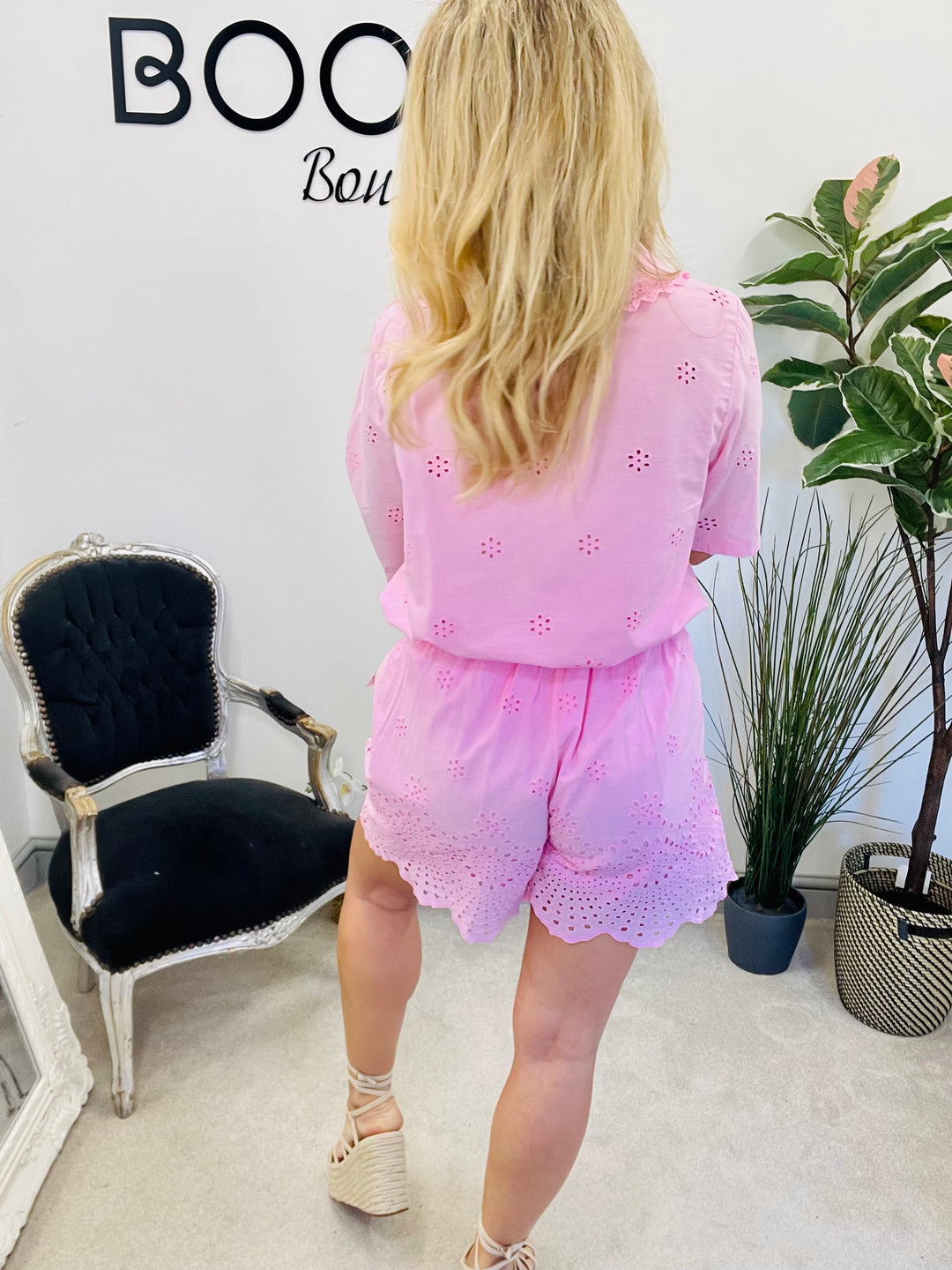 LADIES WOMENS SHORTS SUMMER CO ORD SET - PINK, KHAKI, WHITE, BLUE & PINK