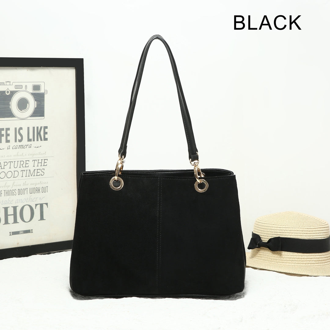FAUX SUEDE TOTE HANDBAG ( 25451 )- 4 colours