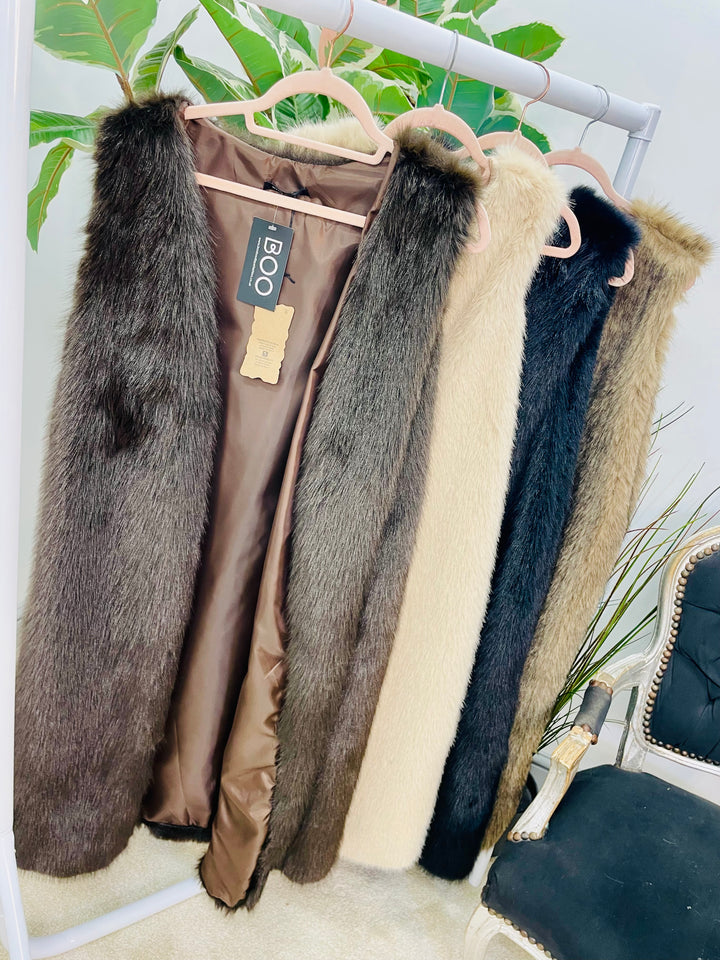 The XANIA faux fur gilet - 4 colours