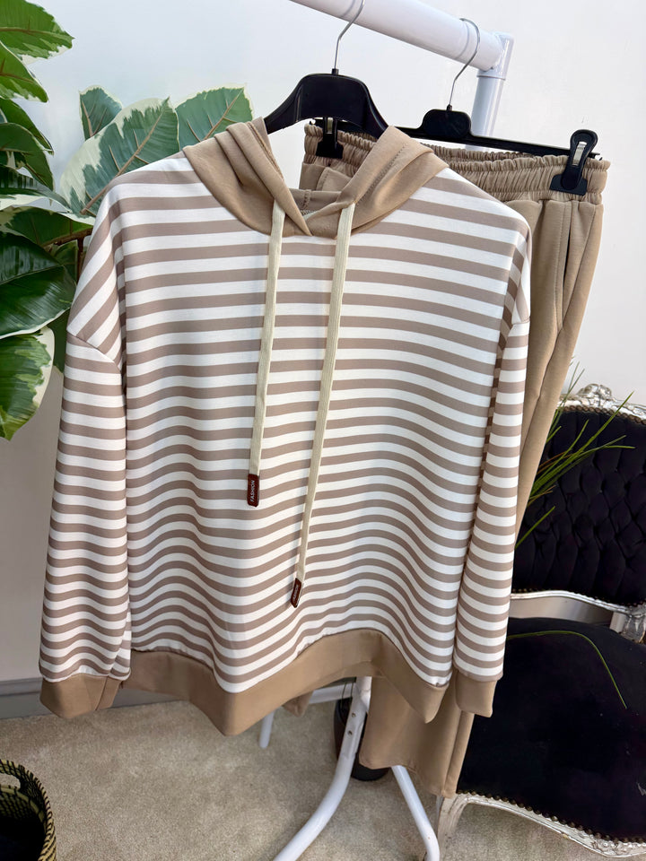 Ladies Fashion Straight Leg co ord set - khaki, navy, black & beige