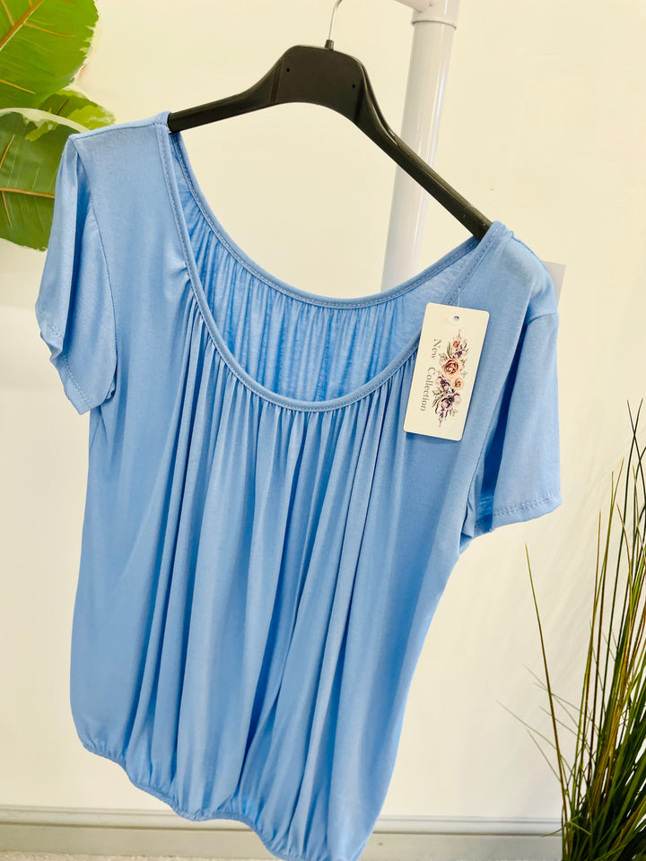 LADIES LOOSE FIT BUBBLE T TEE SHIRT