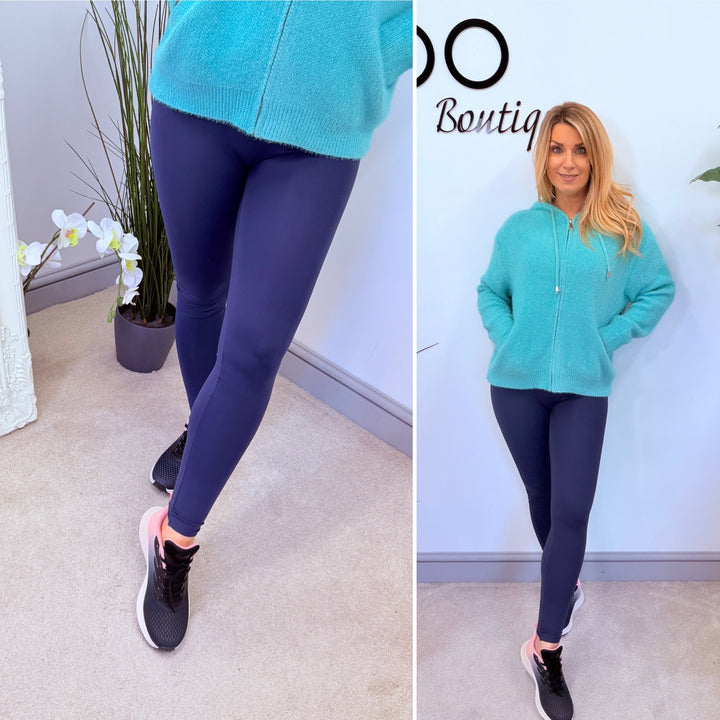 The SALVIA navy energy leggings