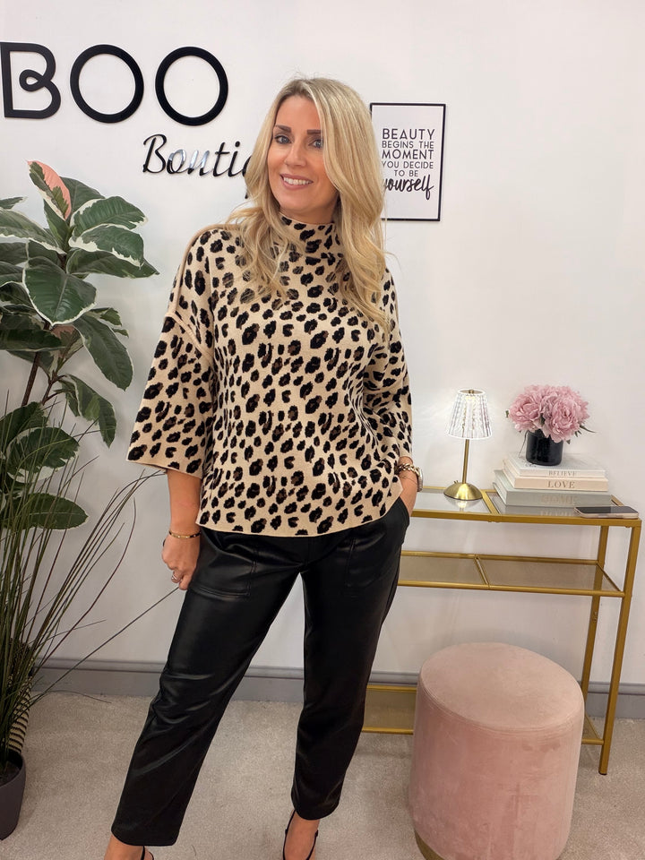 The FIONA leopard print jumper