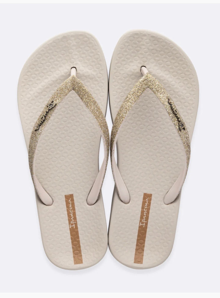 IPANEMA glitter flip flops ( four) - black, pink & beige