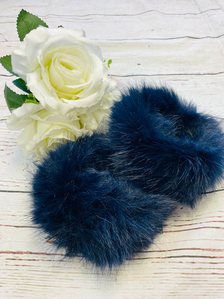 LADIES FAUX FUR FASHION CUFFS - NAVY, BLACK, MOCHA & WHITE