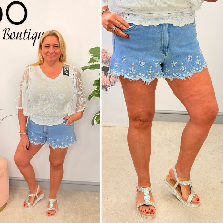 The DINA denim shorts - sizes 6 to 14