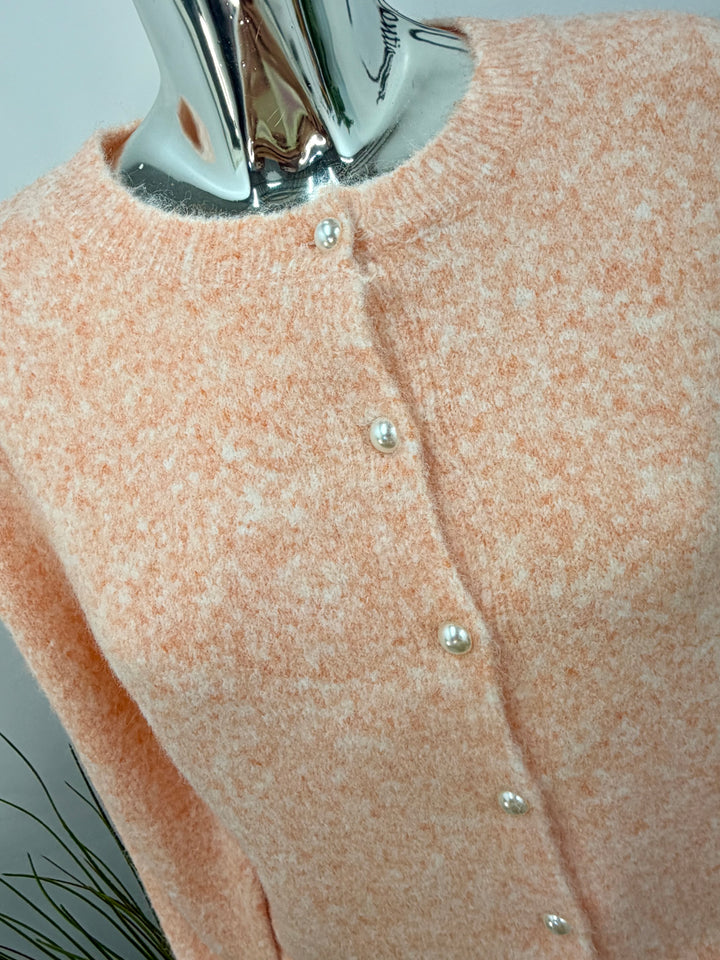 LADIES FASHION KNITTED CARDIGAN - BROWN, PEACH, PINK, BLUE & BEIGE