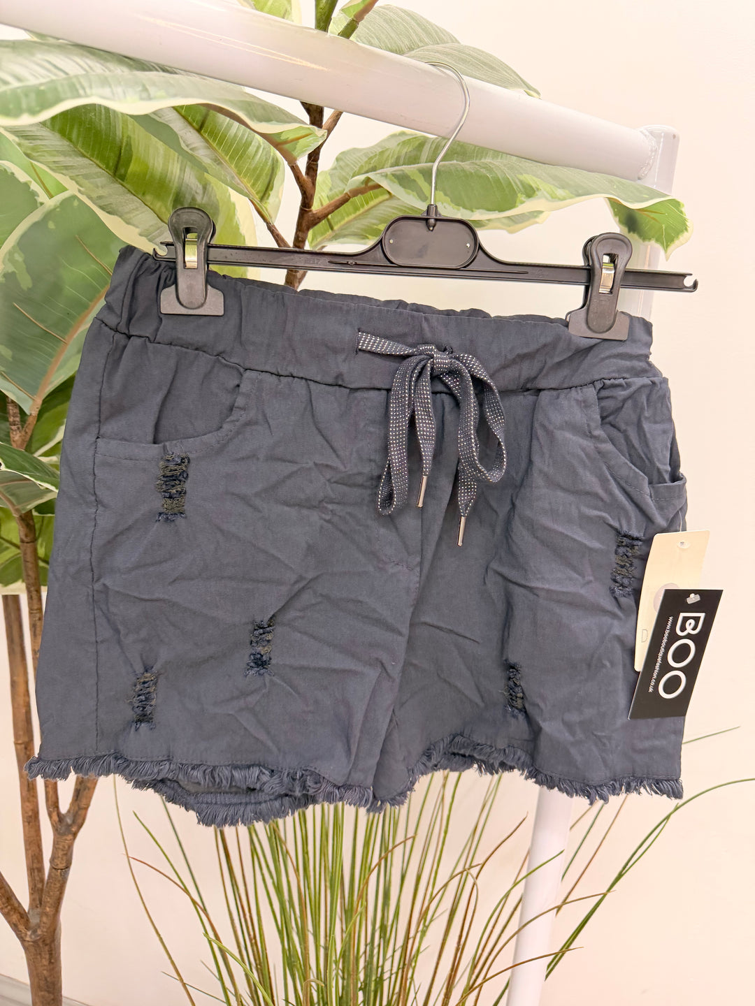 Ladies Magic Stretch Summer Shorts navy