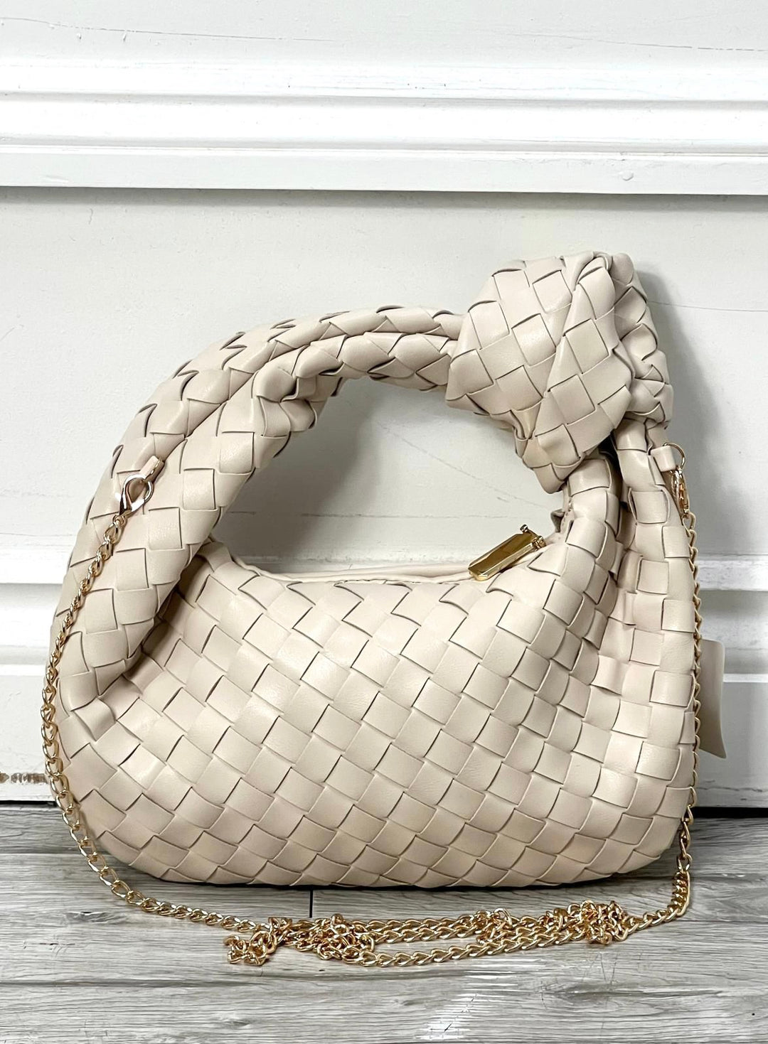 LADIES INSPIRED WAFFLE SMALL CLUTCH HANDBAG - PINK, WHITE, BEIGE