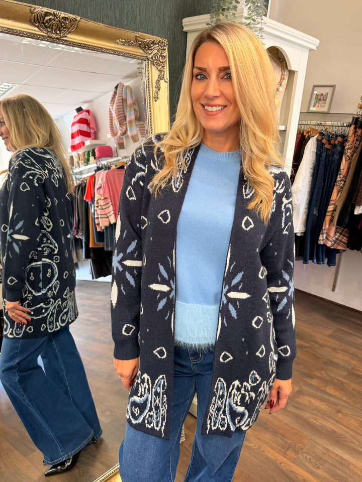 The RUSTIE bandana print cardigan - 3 colours