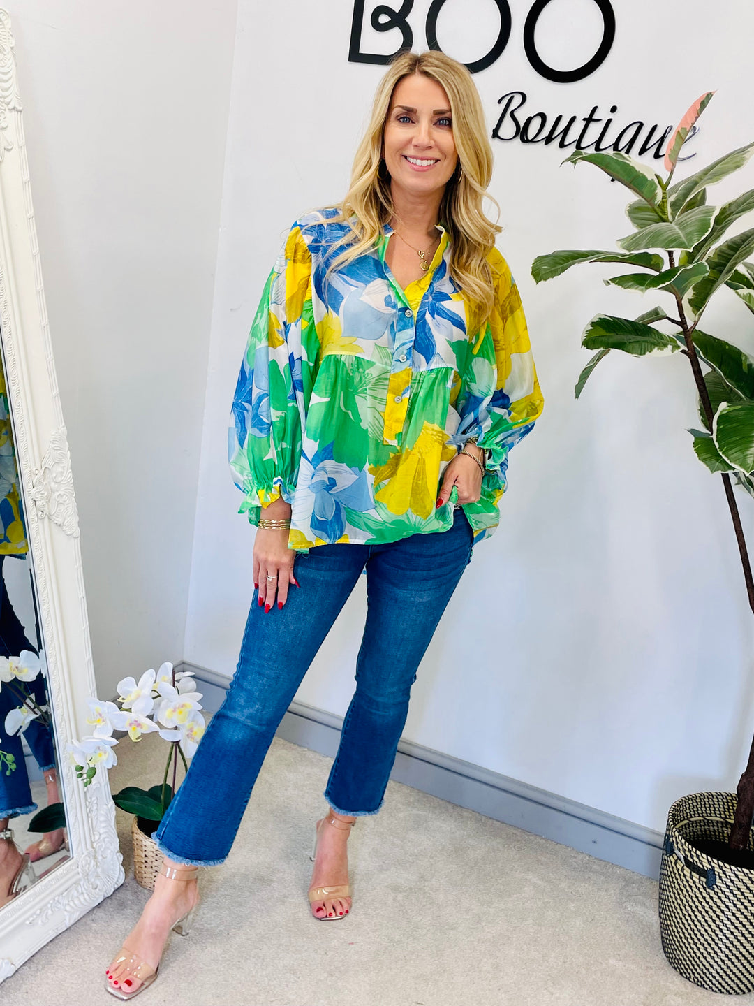 LADIES PASTEL LOOSE FIT SUMMER BLUE - BLUE, PINK, ORANGE