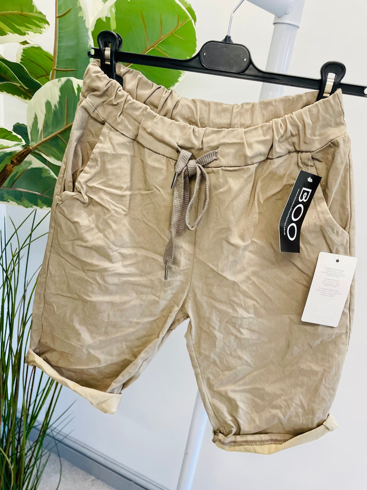 LADIES STRETCH SUMMER MAGIC SHORTS - 13 COLOURS