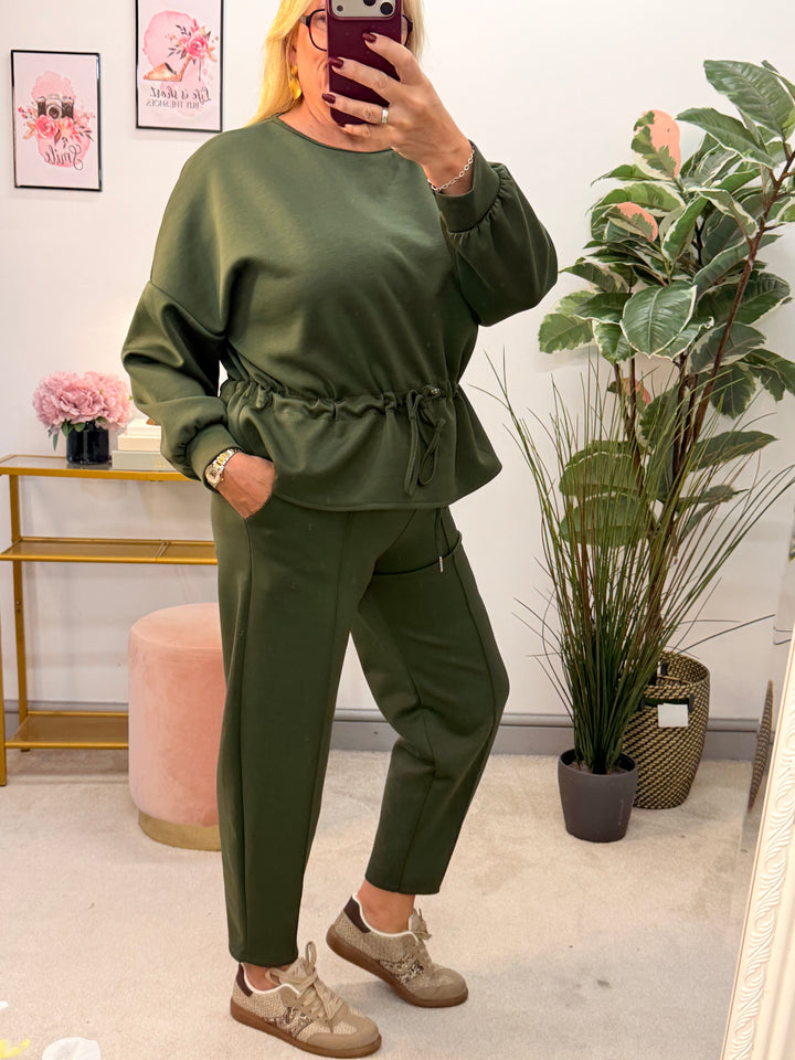 The CILLA scuba balloon leg trouser Co ord set - 6 colours