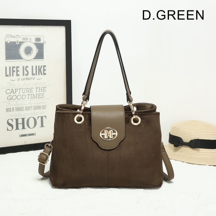 FAUX SUEDE HANDBAG ( 25452 ) - 4 colours