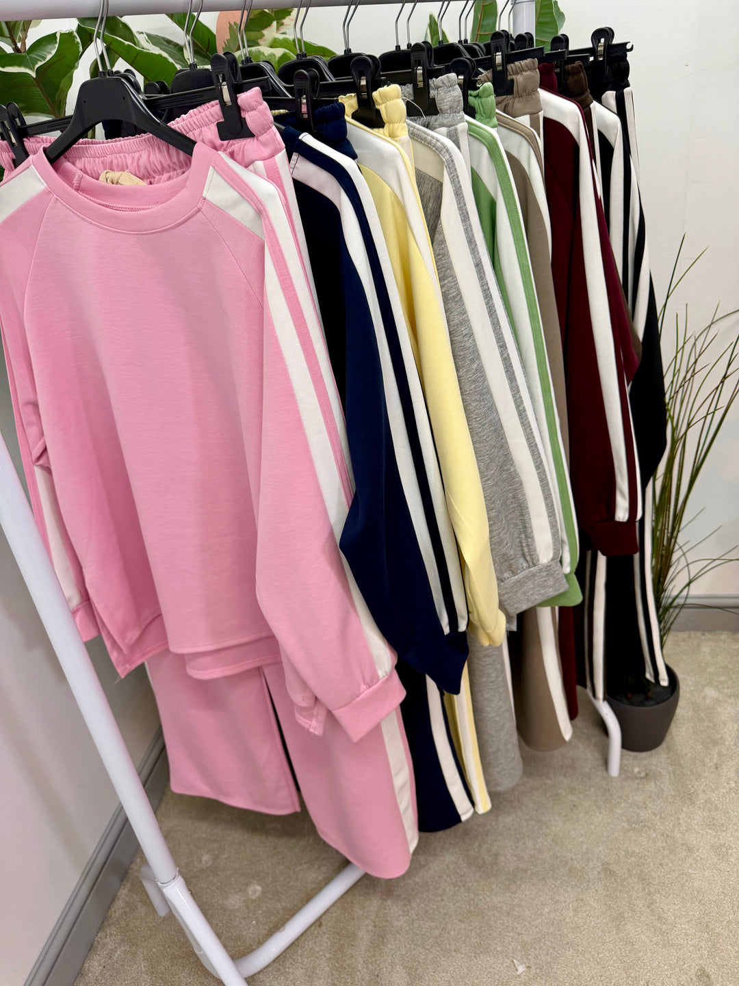 Ladies Fashion Wide Leg Tracksuit co ord set