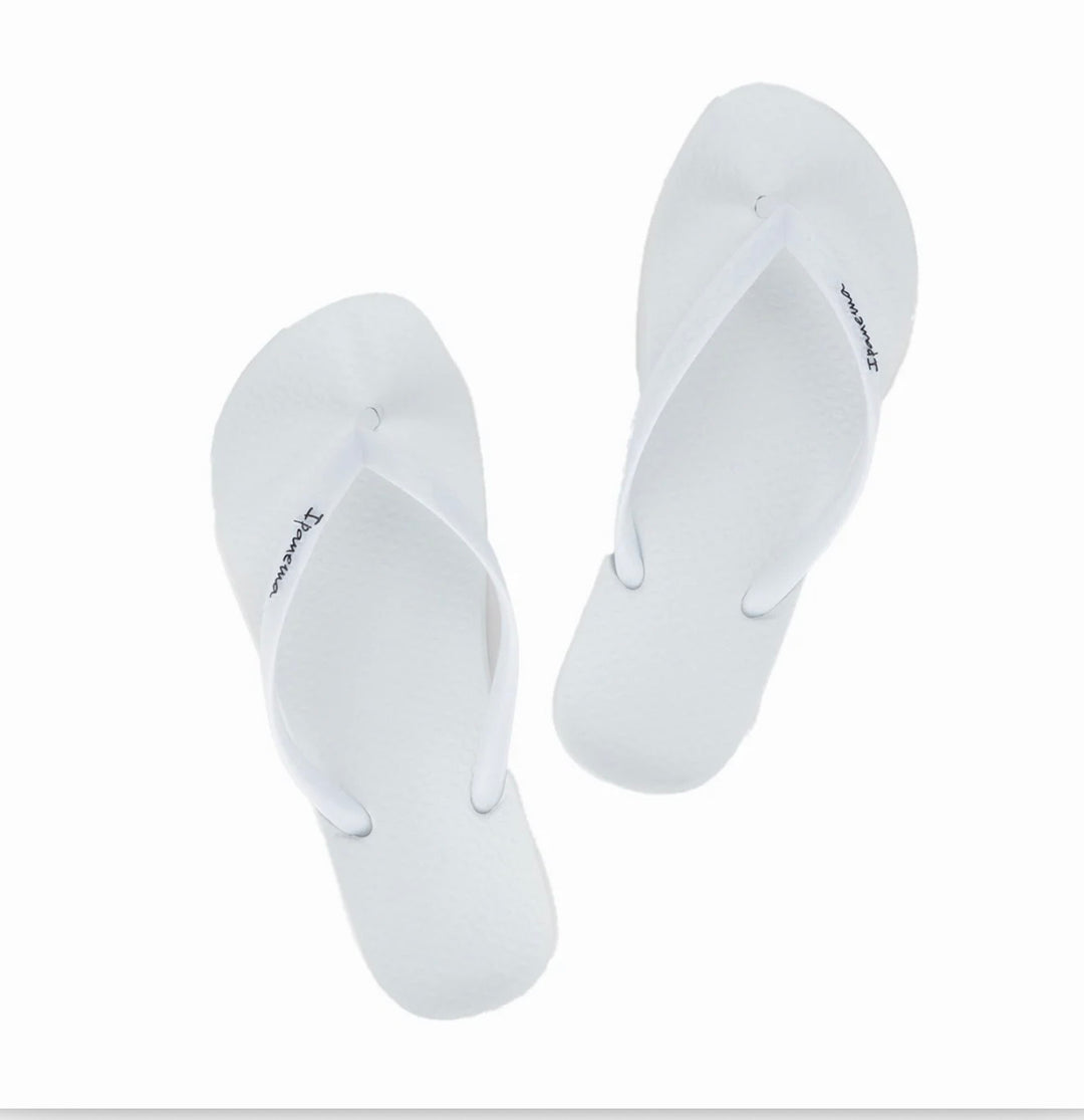 Ladies Ipanema Flip Flops - pink, fuschia & white