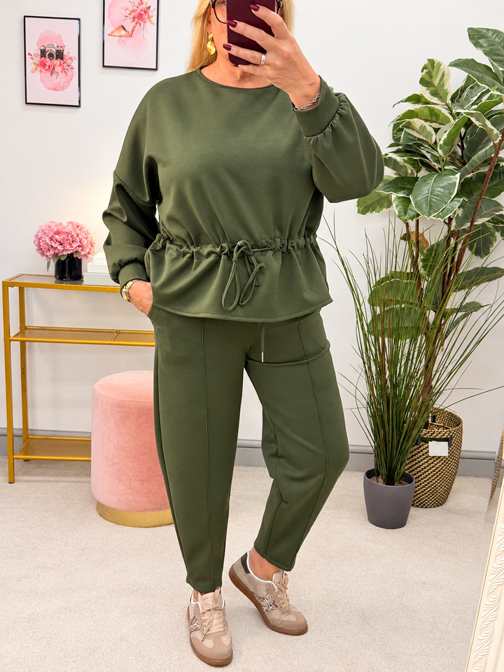 The CILLA scuba balloon leg trouser Co ord set - 6 colours