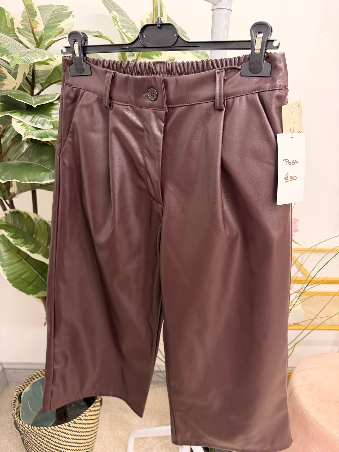 The POSH faux leather culotte trousers - 3 colours