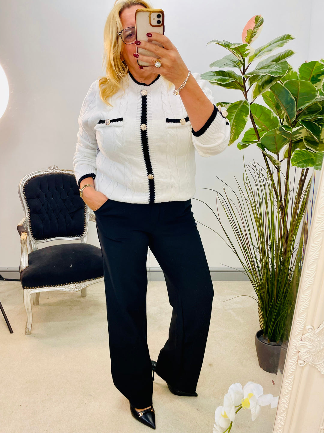 The DITA black trousers