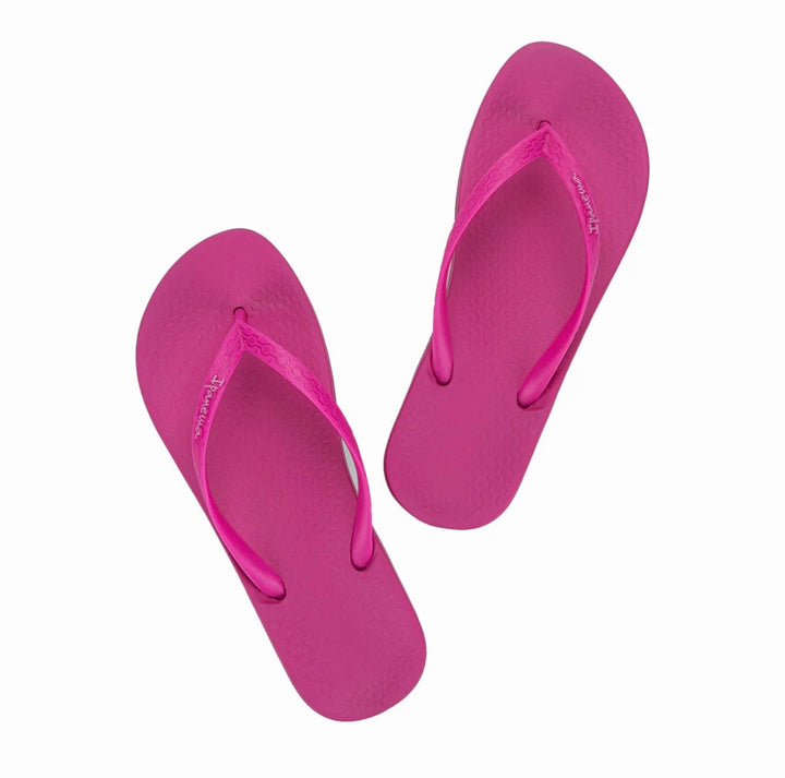 Ladies Ipanema Flip Flops - pink, fuschia & white