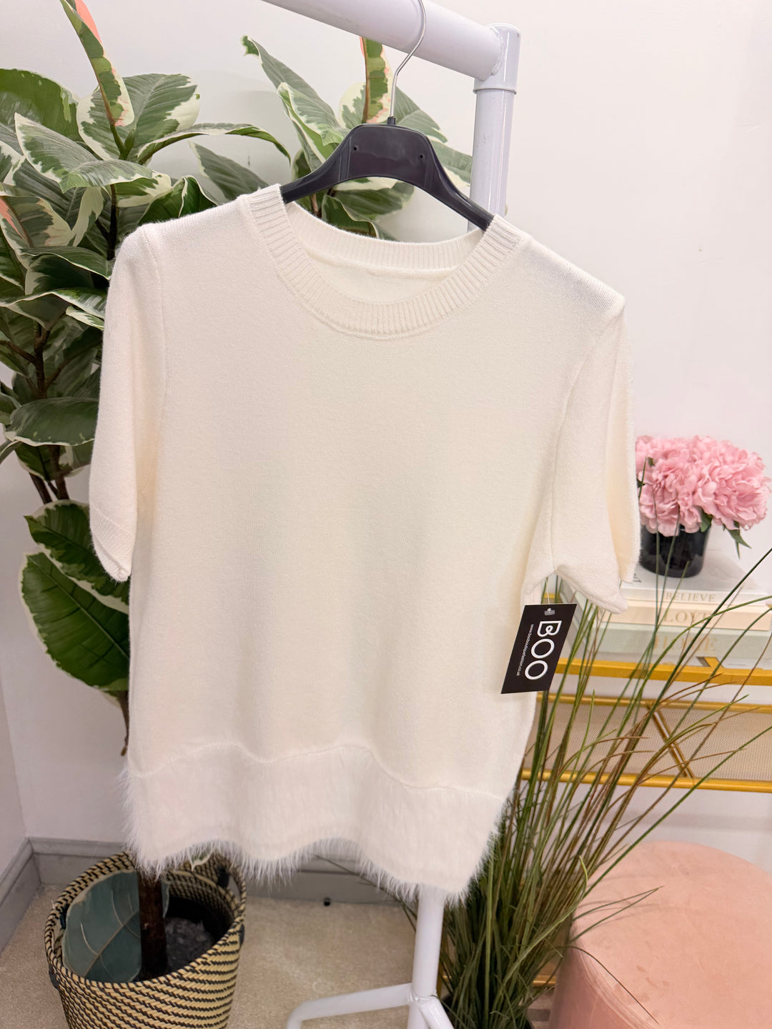 The BONNIE faux fur edged jumper - 5 colours
