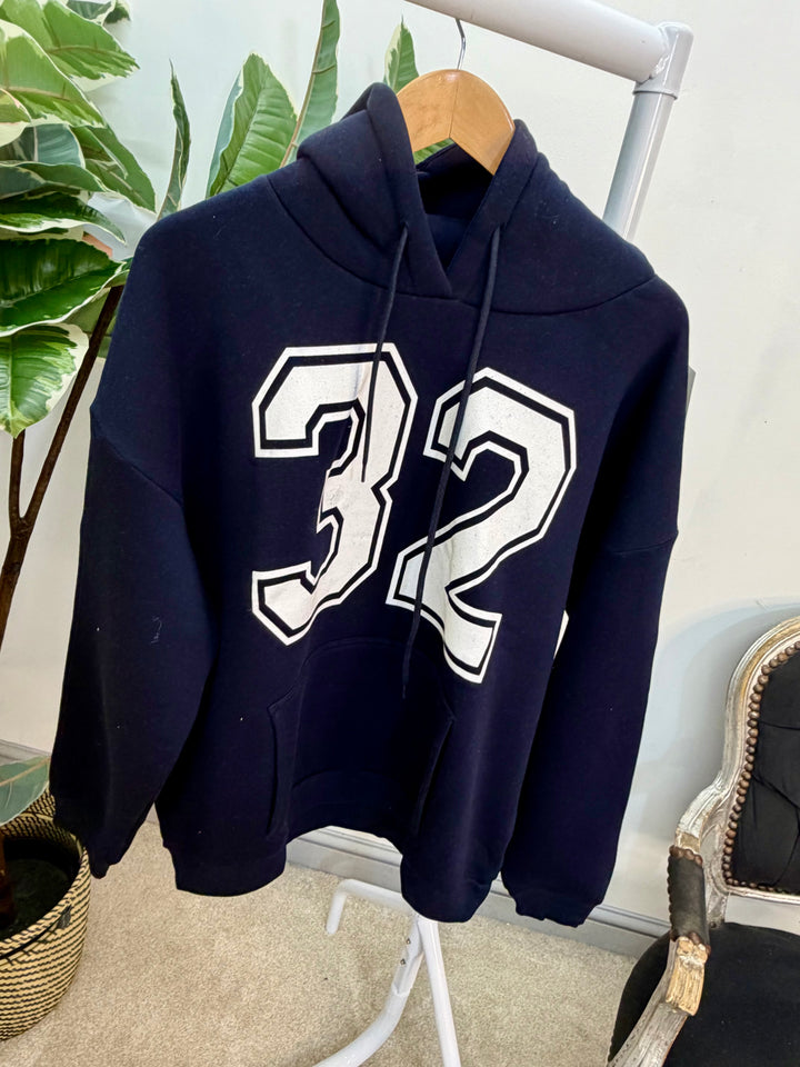 LADIES FASHION HOODIE SWEATSHIRT TOP - WHITE, GREY, NAVY, PINK & LEMON