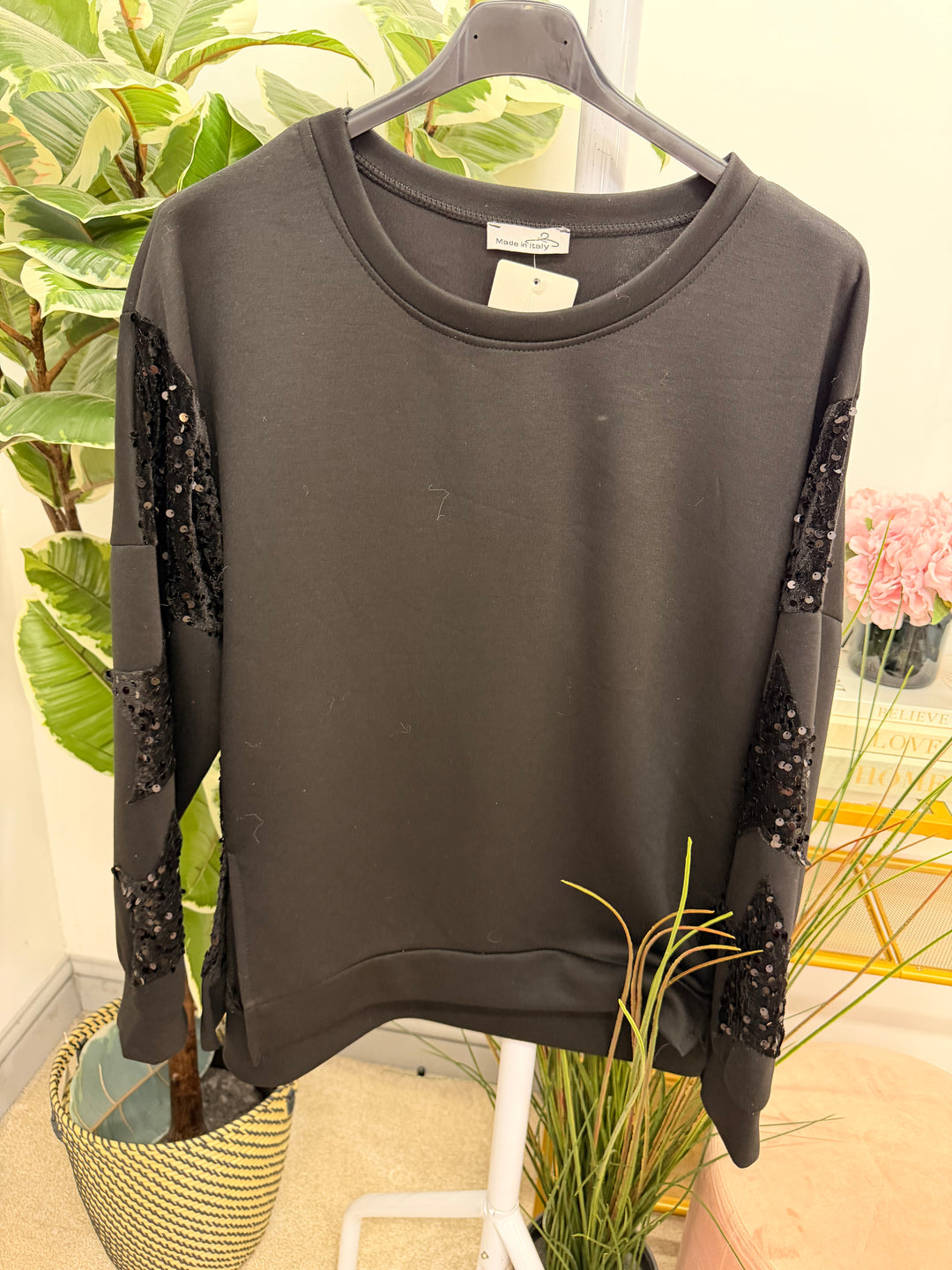 The KIERA scuba sequin top - 4 colours