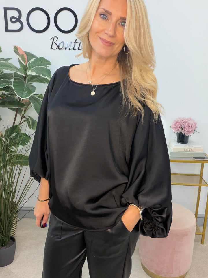 The OTTIE satin loose fit top - 4 colours