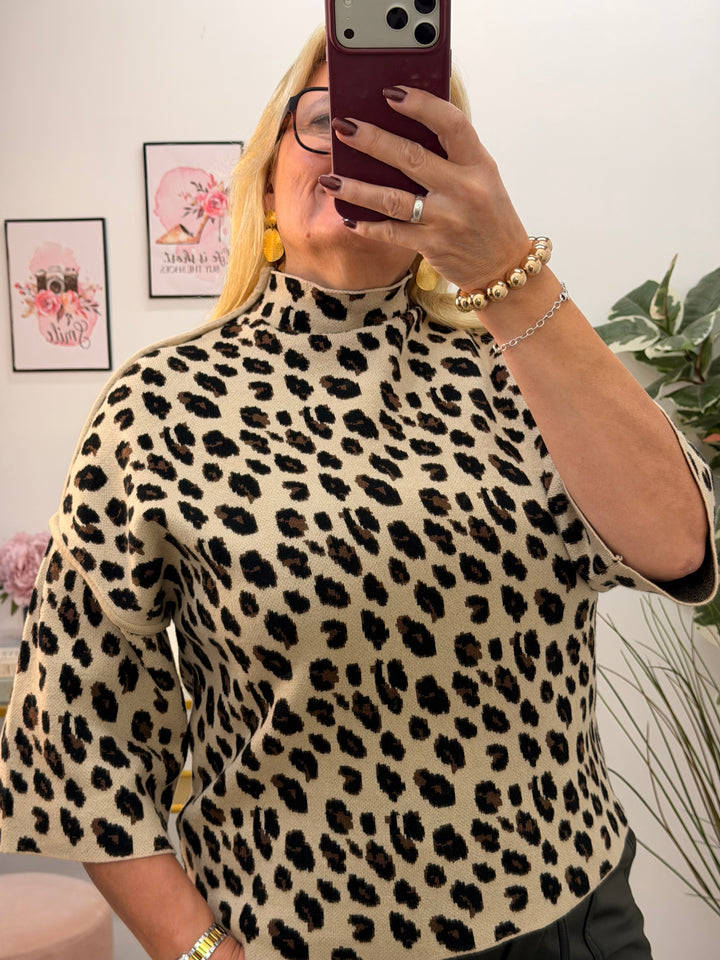 The FIONA leopard print jumper