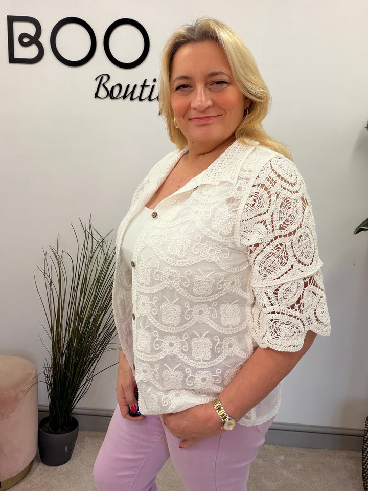 The HATTIE cream shirt