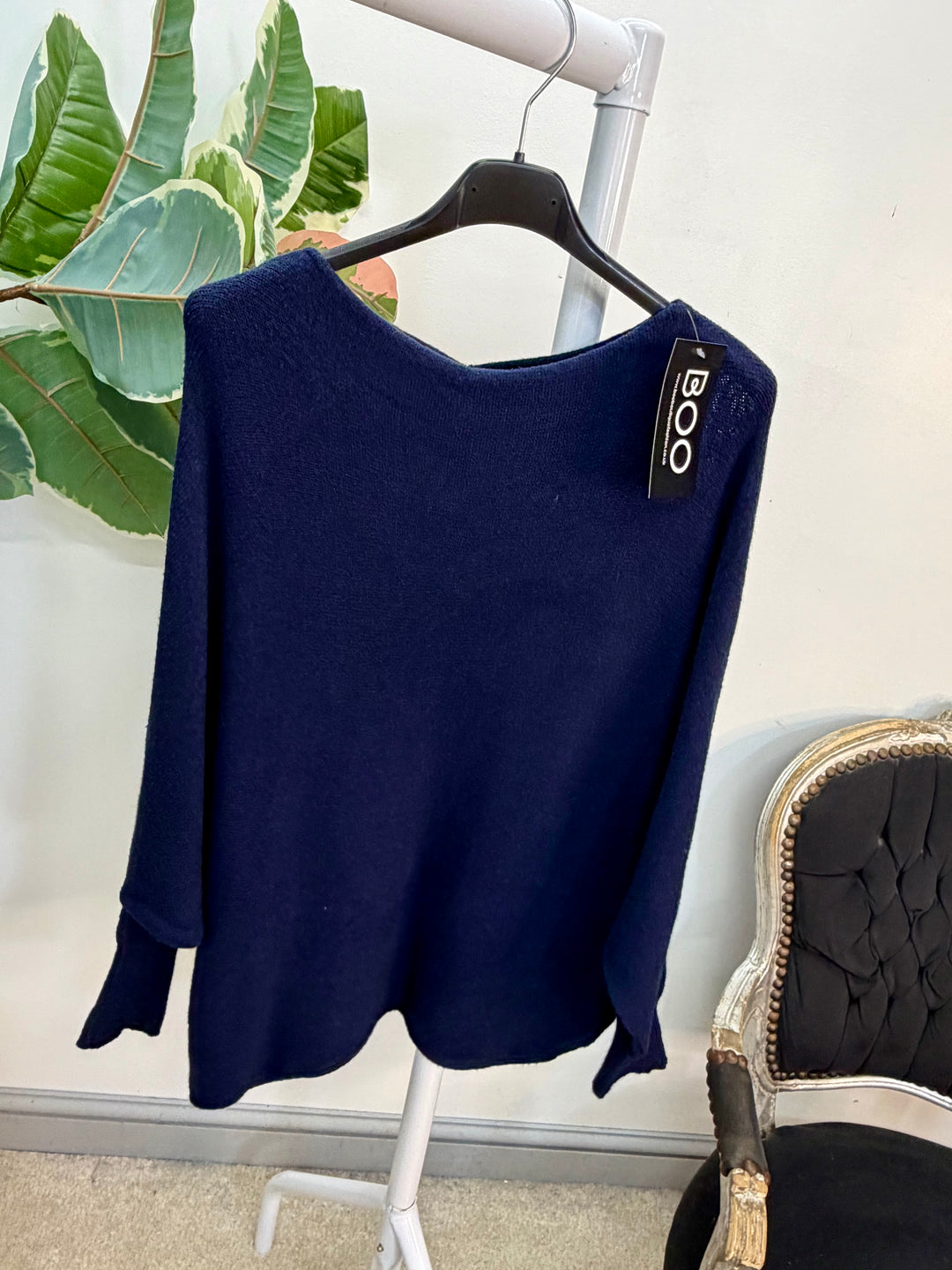 LADIES SOFT BATWING SLEEVE JUMPER - BLACK, NAVY, WHITE, BEIGE, PINK, BLUE, GREEN, LEMON