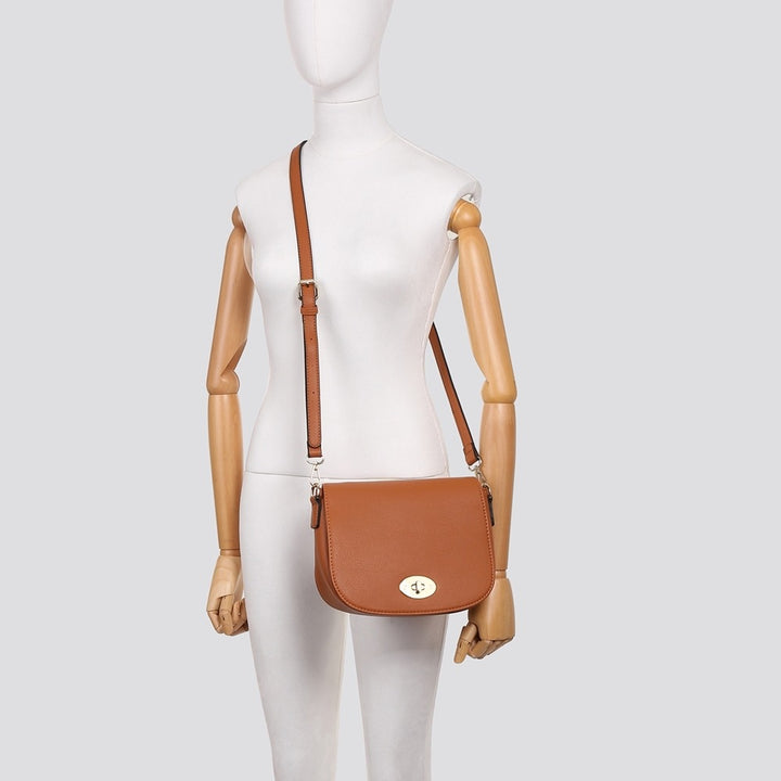 LADIES WOMENS INSPIRED SADDLE CROSSBODY SHOULDER BAG
