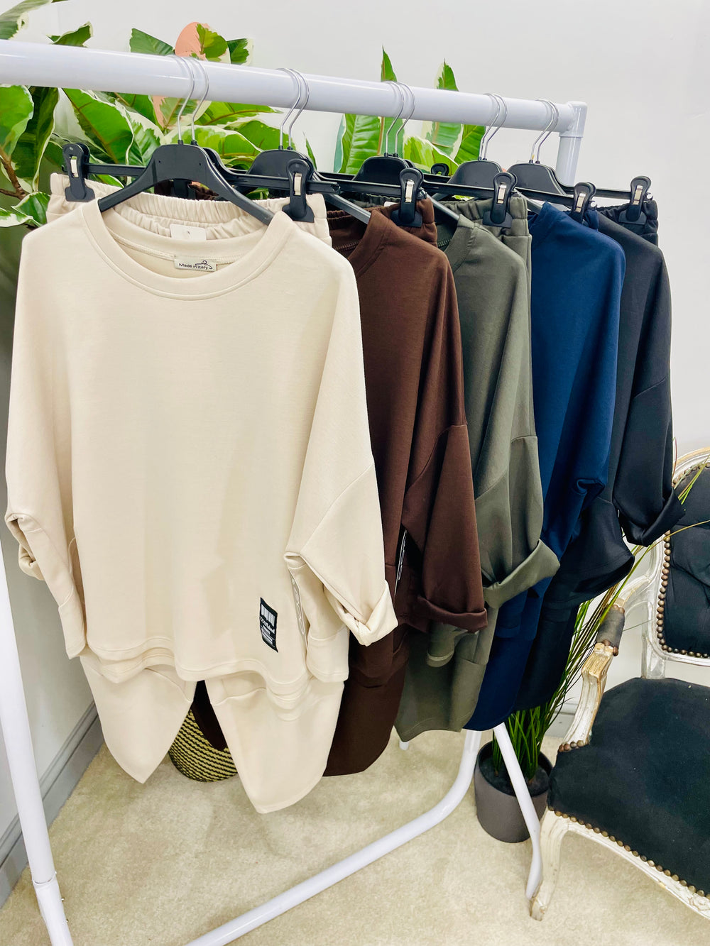 LADIES SCUBA TROUSER CO ORD - NAVY, BLACK, KHAKI, BROWN & BEIGE