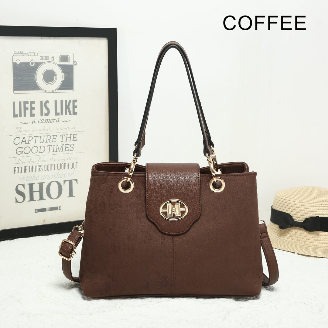FAUX SUEDE HANDBAG ( 25452 ) - 4 colours