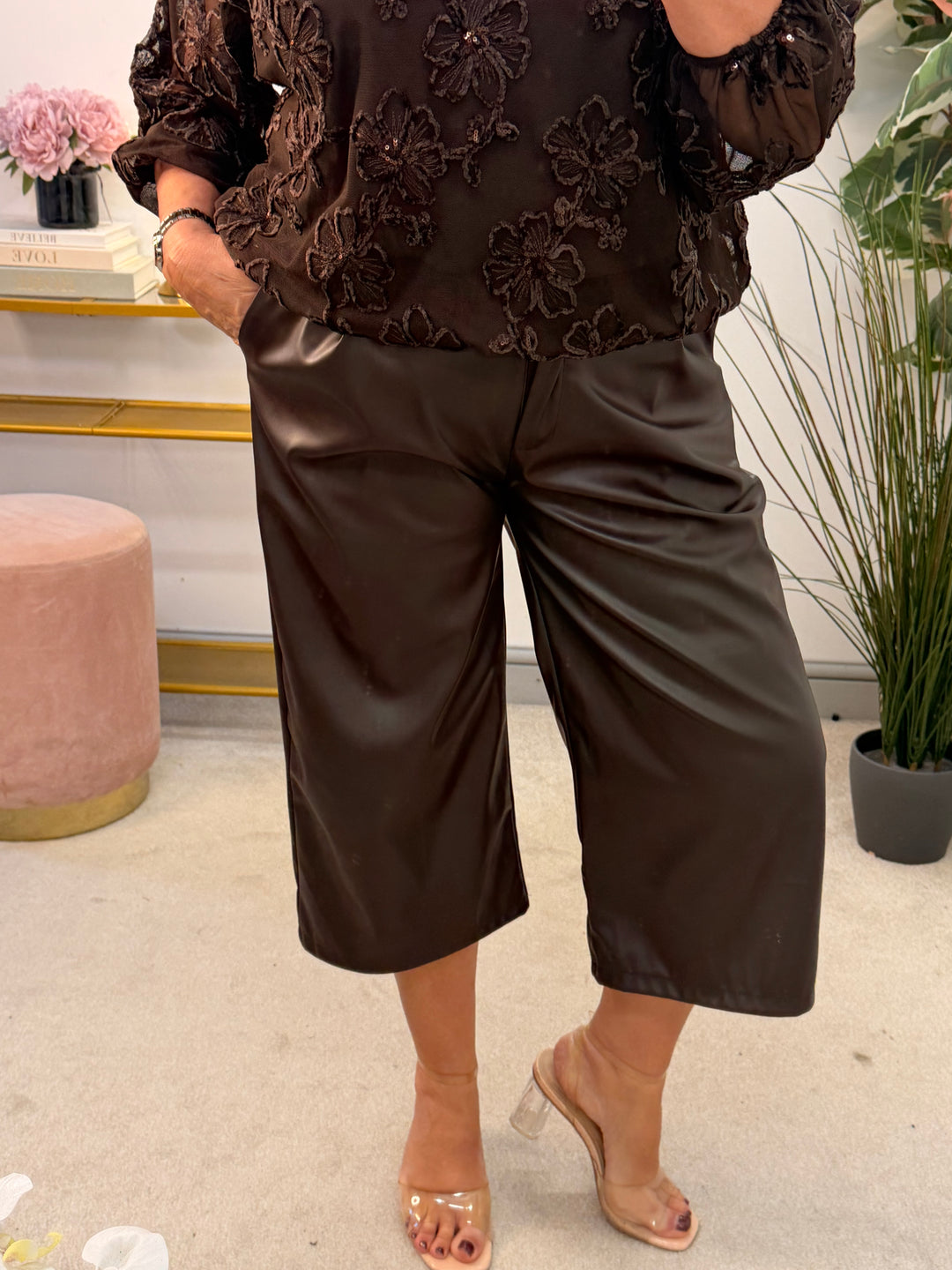 The POSH faux leather culotte trousers - 3 colours
