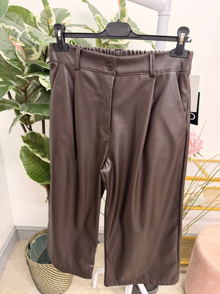 The POSH faux leather culotte trousers - 3 colours